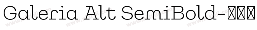 Galeria Alt SemiBold字体转换